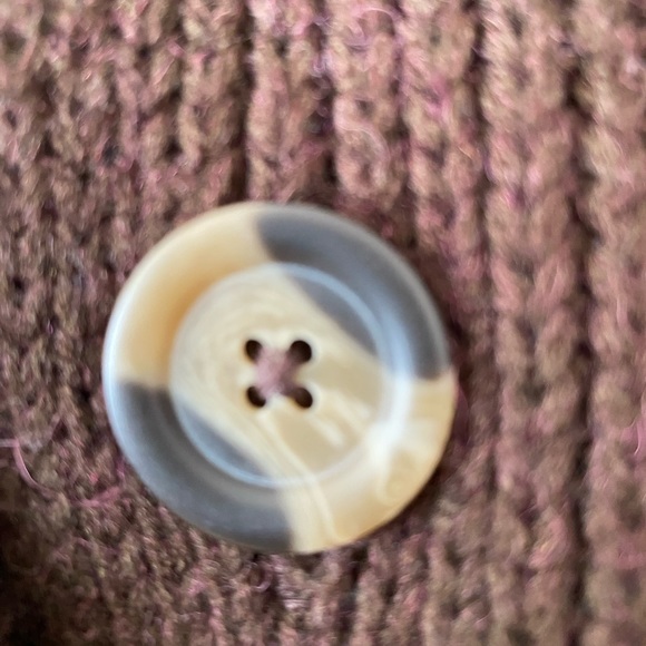 Logan Hill Medium Men Acrylic Chocolate Brown Long Sleeve Button Up Card… - Picture 11 of 14